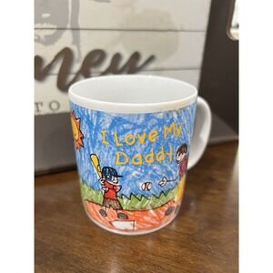 " I LOVE MY  DADDY" Child Drawing Ceramic Coffee Cup‎ / Mug RUSS
